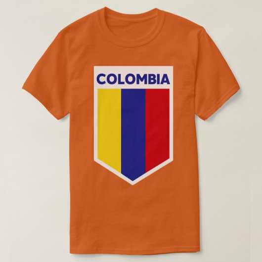 コロンビア国旗の紋章 Tシャツ (デザイン正面)