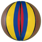 コロンビア国旗を持つフルサイズバスケットボール バスケットボール (縦)