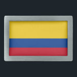 コロンビア国旗を持つベルトバックル 長方形ベルトバックル<br><div class="desc">コロンビアエレガント国旗のベルトバックル。この製品はカスタマイズ可能。</div>