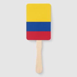 コロンビア国旗を掲げたハンドファンのセット ハンドファン