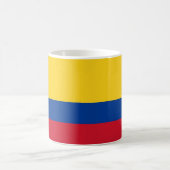 コロンビア国旗を掲げたマグカップ コーヒーマグカップ (中央)