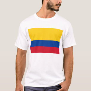 コロンビア国旗を掲げたTシャツ Tシャツ