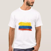 コロンビア国旗アート Tシャツ (正面)
