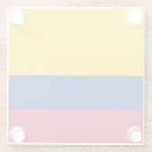 コロンビア国旗 ガラスコースター (裏面)