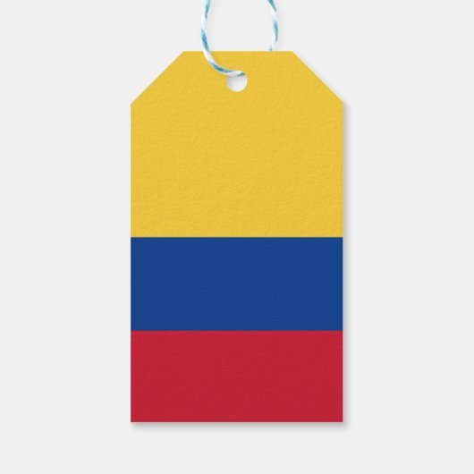コロンビア国旗 ギフトタグ (裏面)