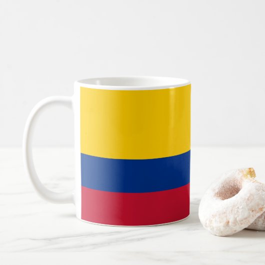 コロンビア国旗 コーヒーマグカップ (ドーナツ)