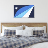コロンビア国旗（サウスカロライナ） キャンバスプリント (インサイチュ (寝室))