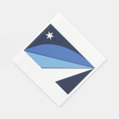 コロンビア国旗(サウスカロライナ) スタンダードランチョンナプキン (角)