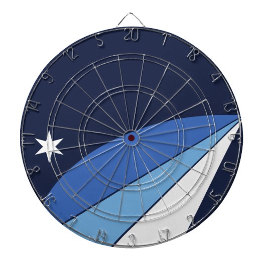 コロンビア国旗（サウスカロライナ） ダーツボード (正面)