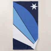 コロンビア国旗（サウスカロライナ） ビーチタオル (正面)