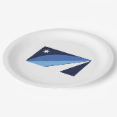 コロンビア国旗（サウスカロライナ） ペーパープレート (アングル)