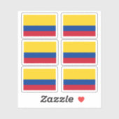 コロンビア国旗 シール (シート)