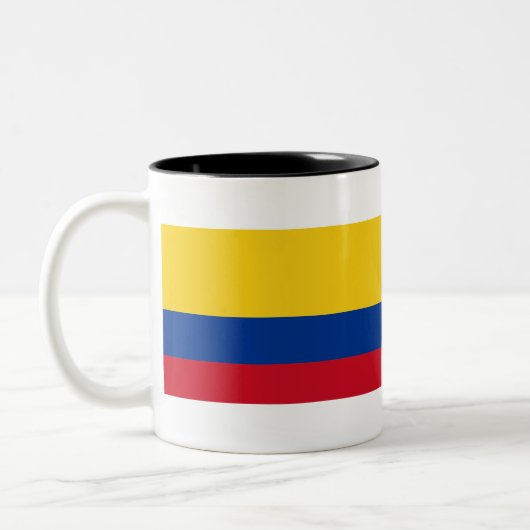 コロンビア国旗 ツートーンマグカップ (左)