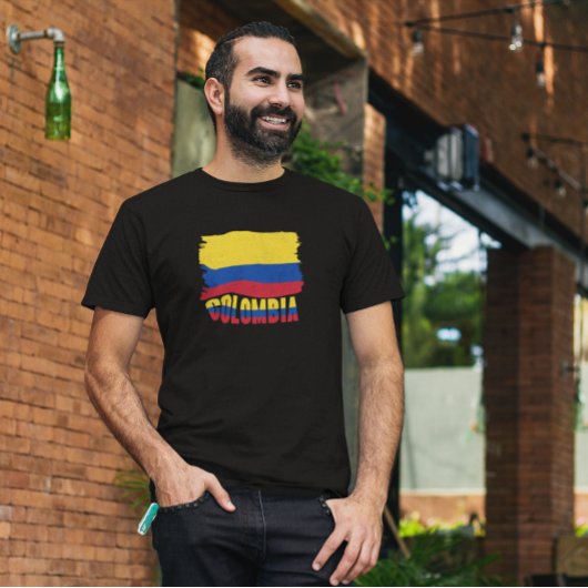 コロンビア国旗 トラベル Tシャツ