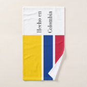 コロンビア国旗 バスタオルセット (ハンドタオル)