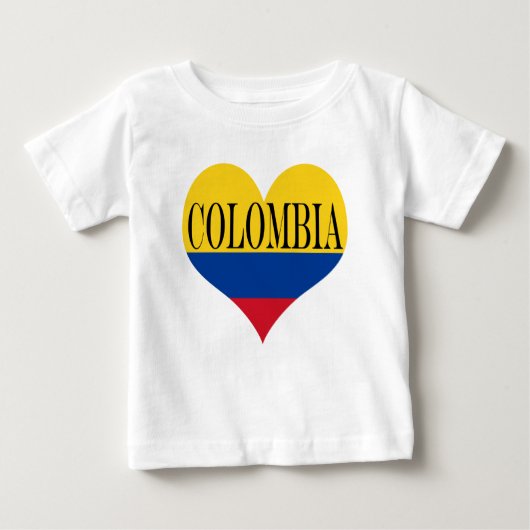 コロンビア国旗 – バンデラ・デ・コロンビア ベビーTシャツ (正面)