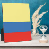 コロンビア国旗 フォトプラーク (側面)