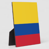 コロンビア国旗 フォトプラーク (側面)