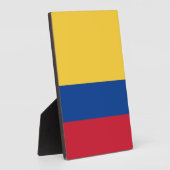 コロンビア国旗 フォトプラーク (側面)