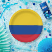 コロンビア国旗 ペーパープレート (パーティー)