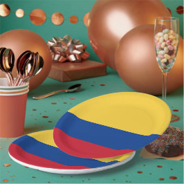 コロンビア国旗 ペーパープレート