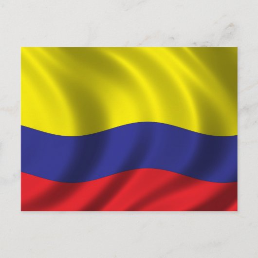 コロンビア国旗 ポストカード (正面)