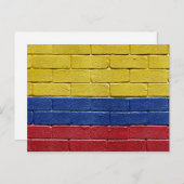 コロンビア国旗 ポストカード (正面/裏面)