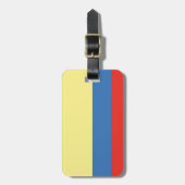 コロンビア国旗 ラゲッジタグ (正面縦)