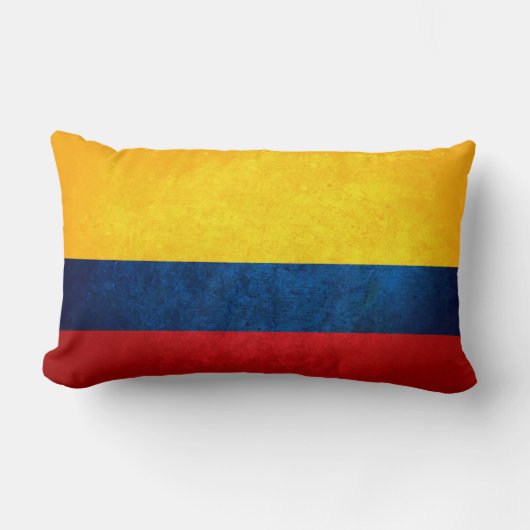 コロンビア国旗 ランバークッション (正面)