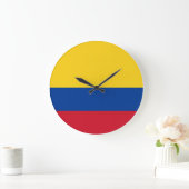 コロンビア国旗 ラージ壁時計 (ホーム)