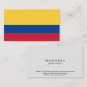 コロンビア国旗 名刺 (正面/裏面)