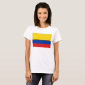 コロンビア国旗x地図Tシャツ Tシャツ (正面フル)