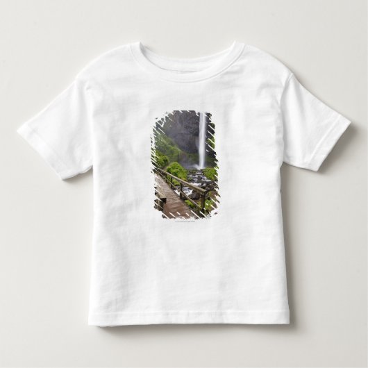 コロンビア川およびLatourellの滝にわたる橋 トドラーTシャツ (正面)
