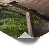 コロンビア川とラトゥレル秋にかかる橋 ポスター (角)