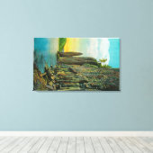 コロンビア川のケープホーンとシガーロック キャンバスプリント (インサイチュ (ウッドフロア))