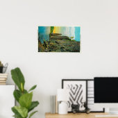 コロンビア川のケープホーンとシガーロック ポスター (ホームオフィス)