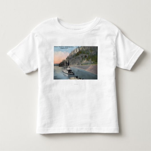 コロンビア川のダラス都市汽船 トドラーTシャツ (正面)