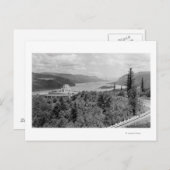 コロンビア川のビスタハウスとクラウンポイント ポストカード (正面/裏面)