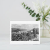 コロンビア川のビスタハウスとクラウンポイント ポストカード (スタンド正面)