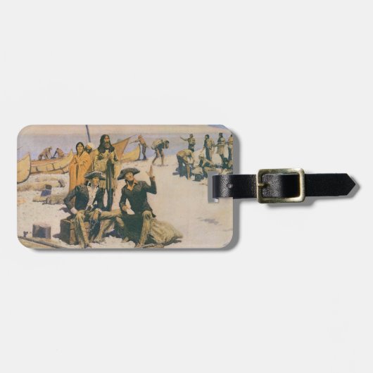 コロンビア川のルイスそしてクラーク ラゲッジタグ (正面横)