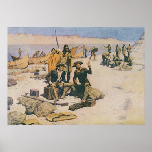 コロンビア川のルイスとクラーク ポスター (正面)