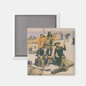 コロンビア川のルイスとクラーク マグネット (正面/裏面)