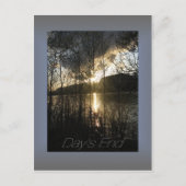 コロンビア川の夕日ポストカード ポストカード (正面)