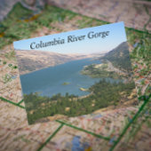 コロンビア川の峡谷の旅行写真 ポストカード