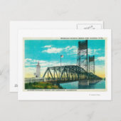 コロンビア川の州間高速道路の橋 ポストカード (正面/裏面)