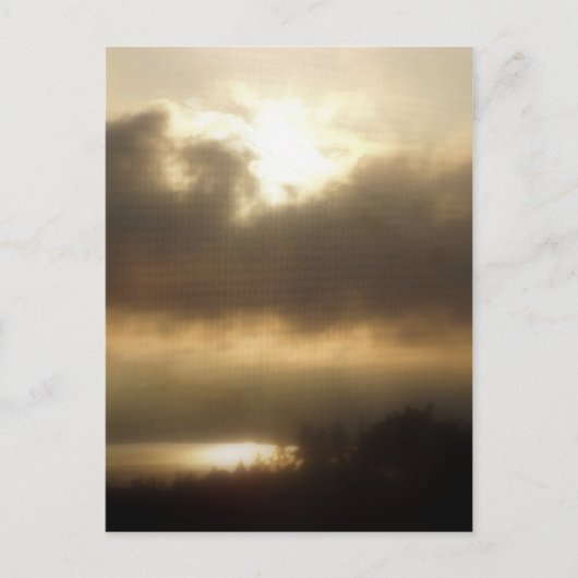 コロンビア川の日の出#1 ポストカード (正面)