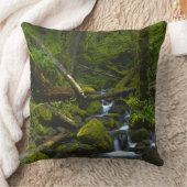 コロンビア川の温帯雨林の流れ クッション (ブランケット)