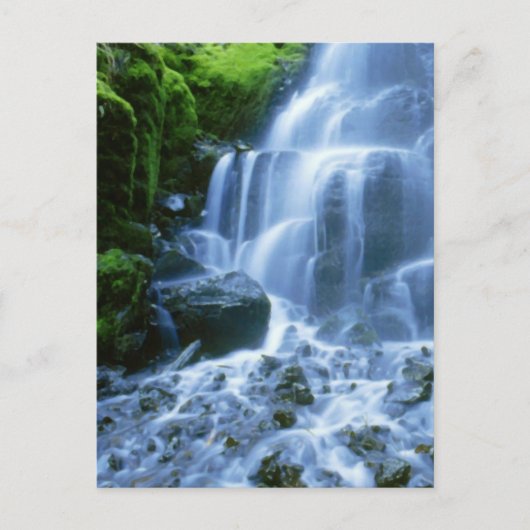 コロンビア川の滝の罰金の写真 ポストカード (正面)