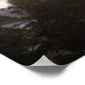 コロンビア川の霧の日の出4 ポスター (角)