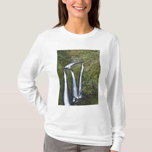 コロンビア川峡谷 トリプルフォールズ Tシャツ (正面)